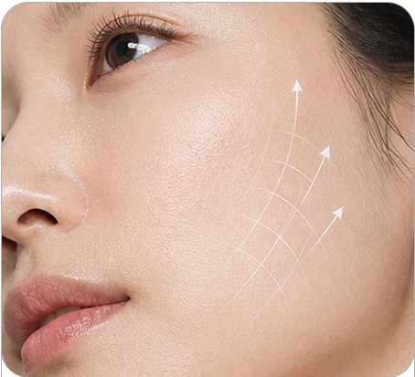 리프팅 화살표가 표시된 탄력 있는 볼(FIRMNESS)
