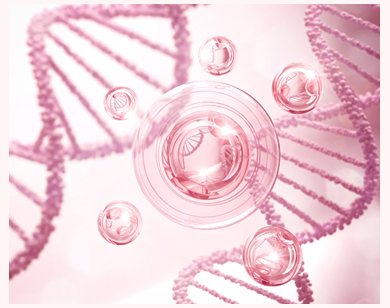 DNA 이중나선과 세포 이미지