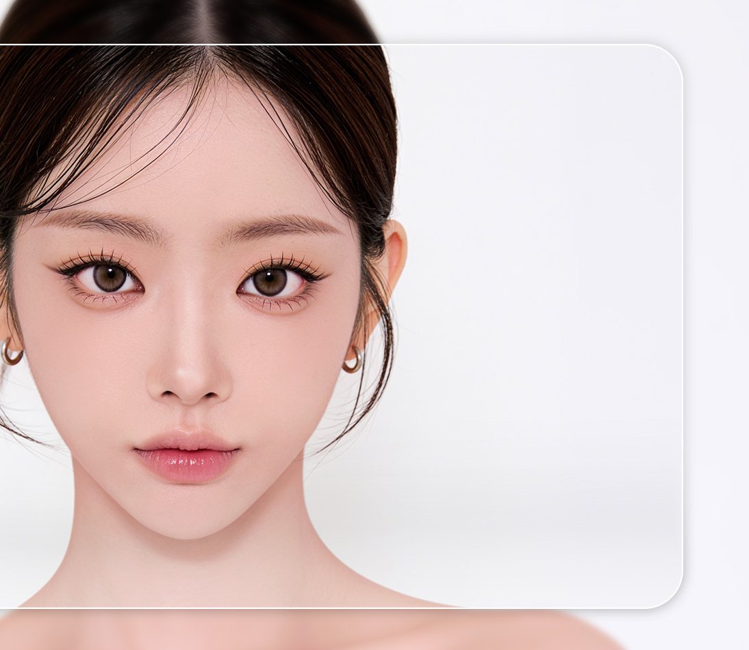 윤곽재건술 대표 모델 정면