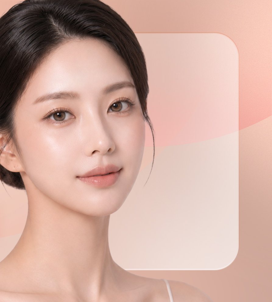 머리를 묶은 여성 모델(히어로)