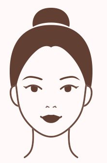 얼굴 라인 일러스트 아이콘